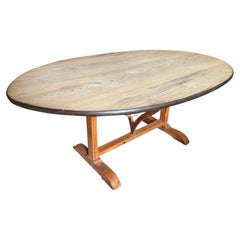 French Oval Shape Wine Tasting Table