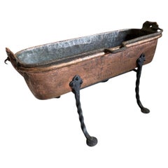 Large Scale 18th Century French Copper Fish Pan