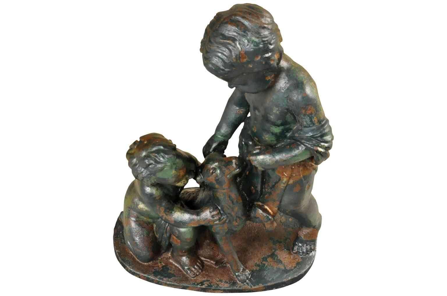French 19th Century Figural Statue in Cast Iron 2