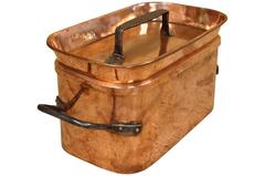 French 18th Century Lidded Copper Pot, Cookware