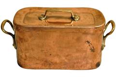 French 18th Century Lidded Copper Pot Cookware