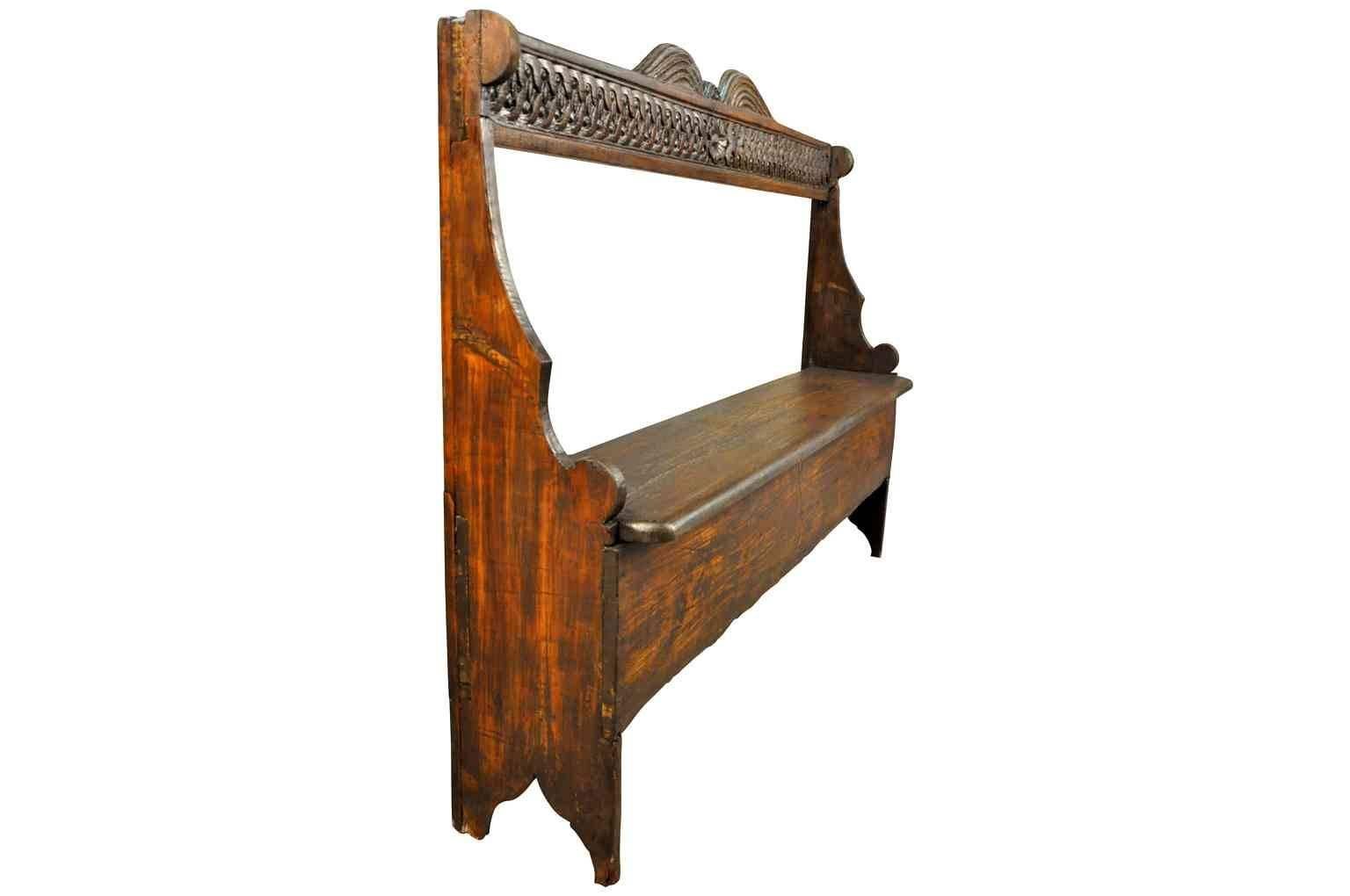 Portuguese Early 19th Century Settle Bench from Portugal