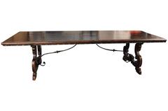 Italian 17th Century Style Farm Table or Trestle Table