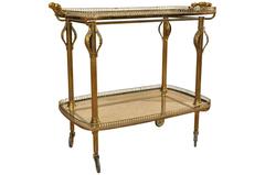 Italian Early 20th Century Cocktail Cart Drinks Cart