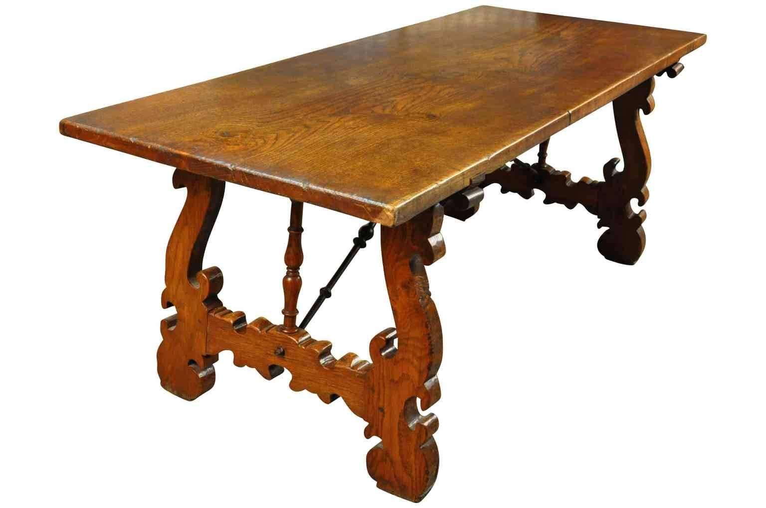 Spanish 19th Century Farm Table In Excellent Condition In Atlanta, GA