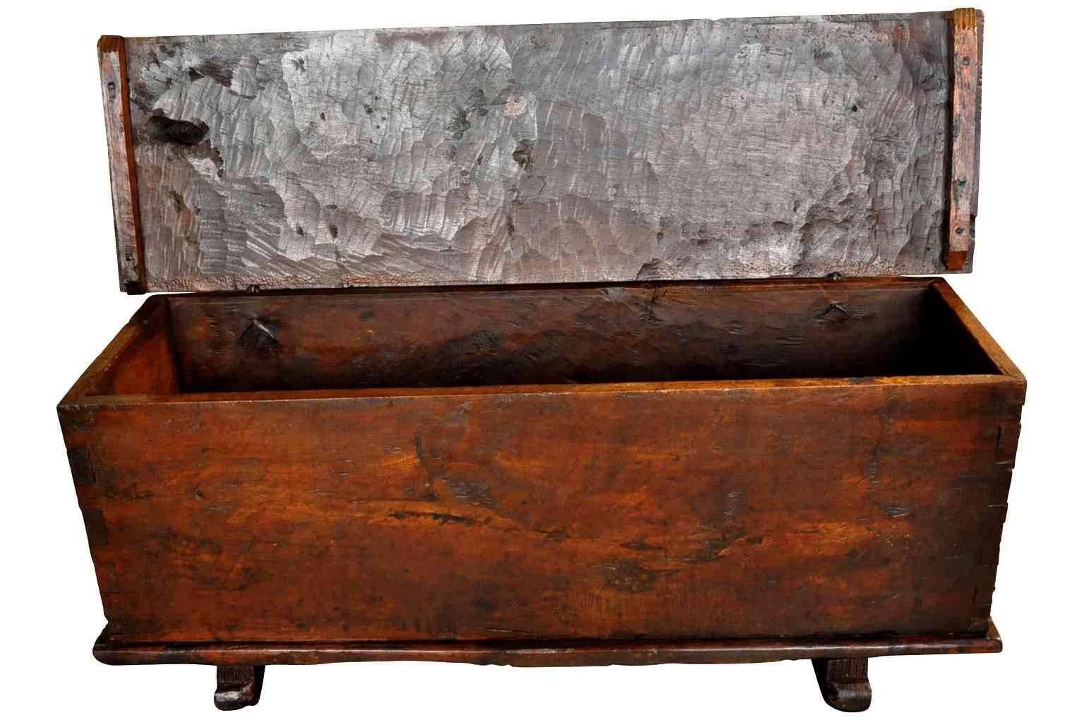18th Century Cassone, Trunk from Northern Italy In Excellent Condition In Atlanta, GA