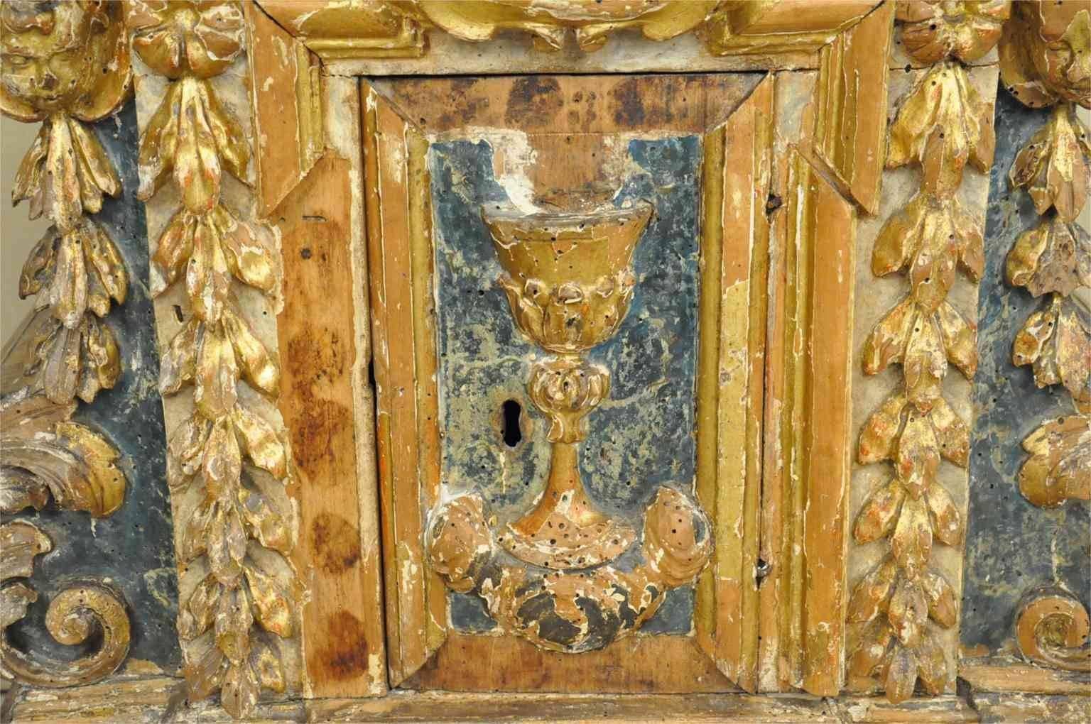 Gilt Italian 17th Century Baroque Tabernacle