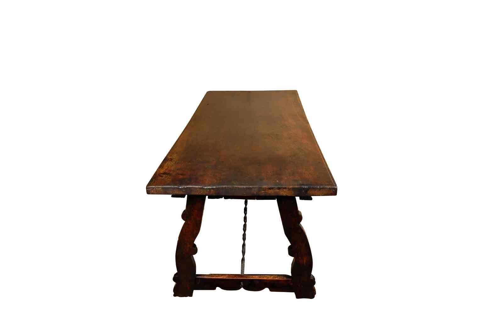 Iron Outstanding Spanish 17th Century Table or Desk