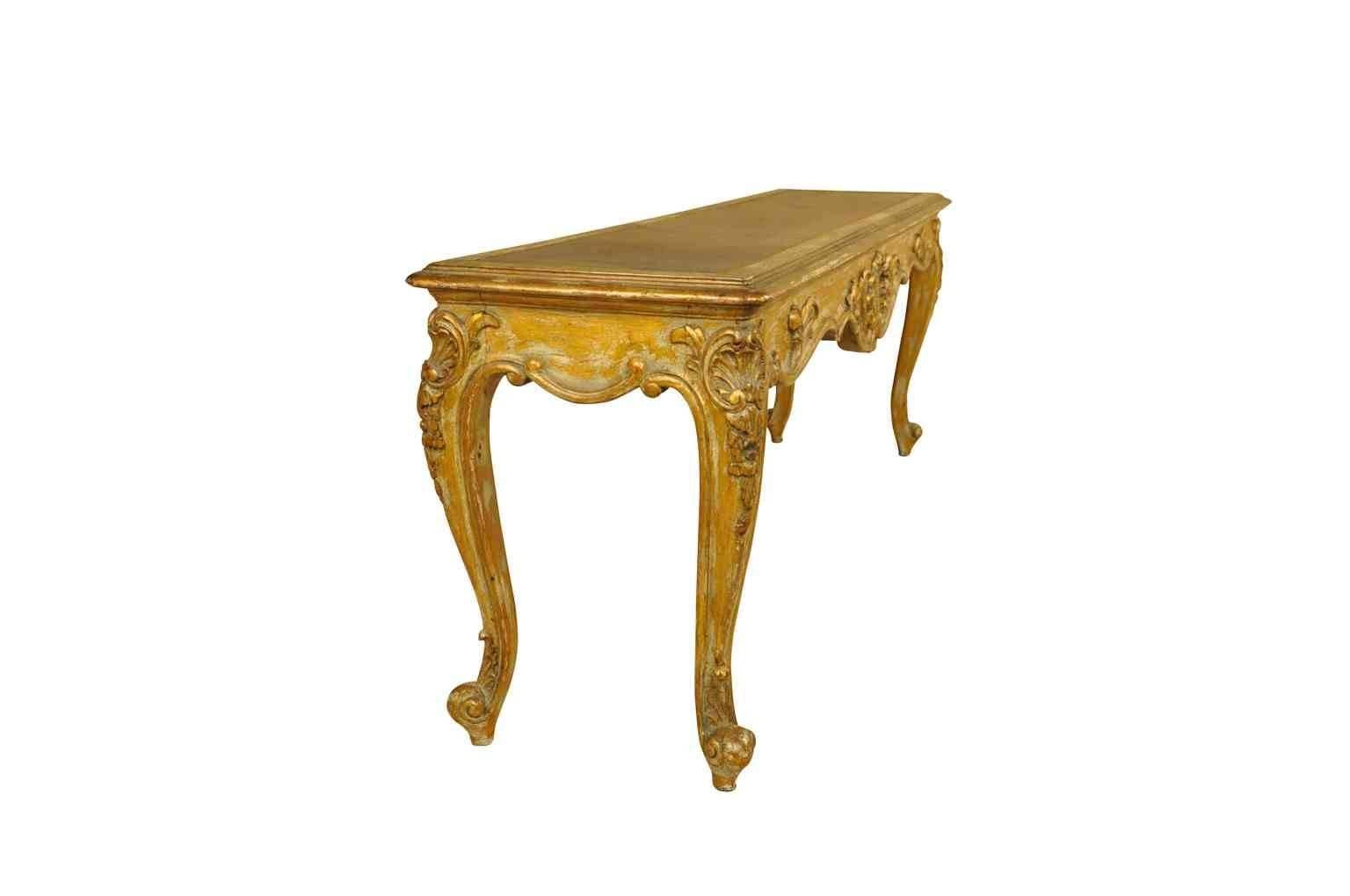 Spanish 19th Century Louis XV Style Bench