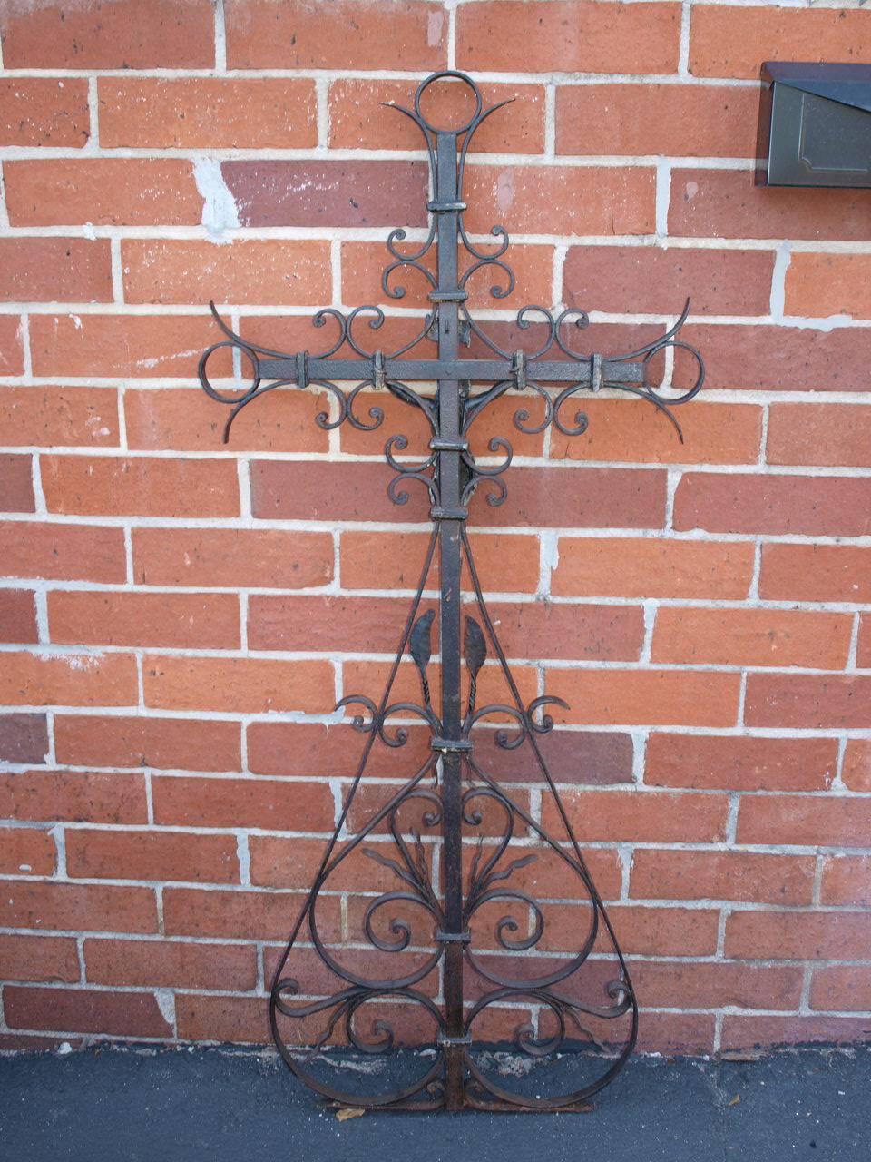 French 19th Century Garden Crucifix 5