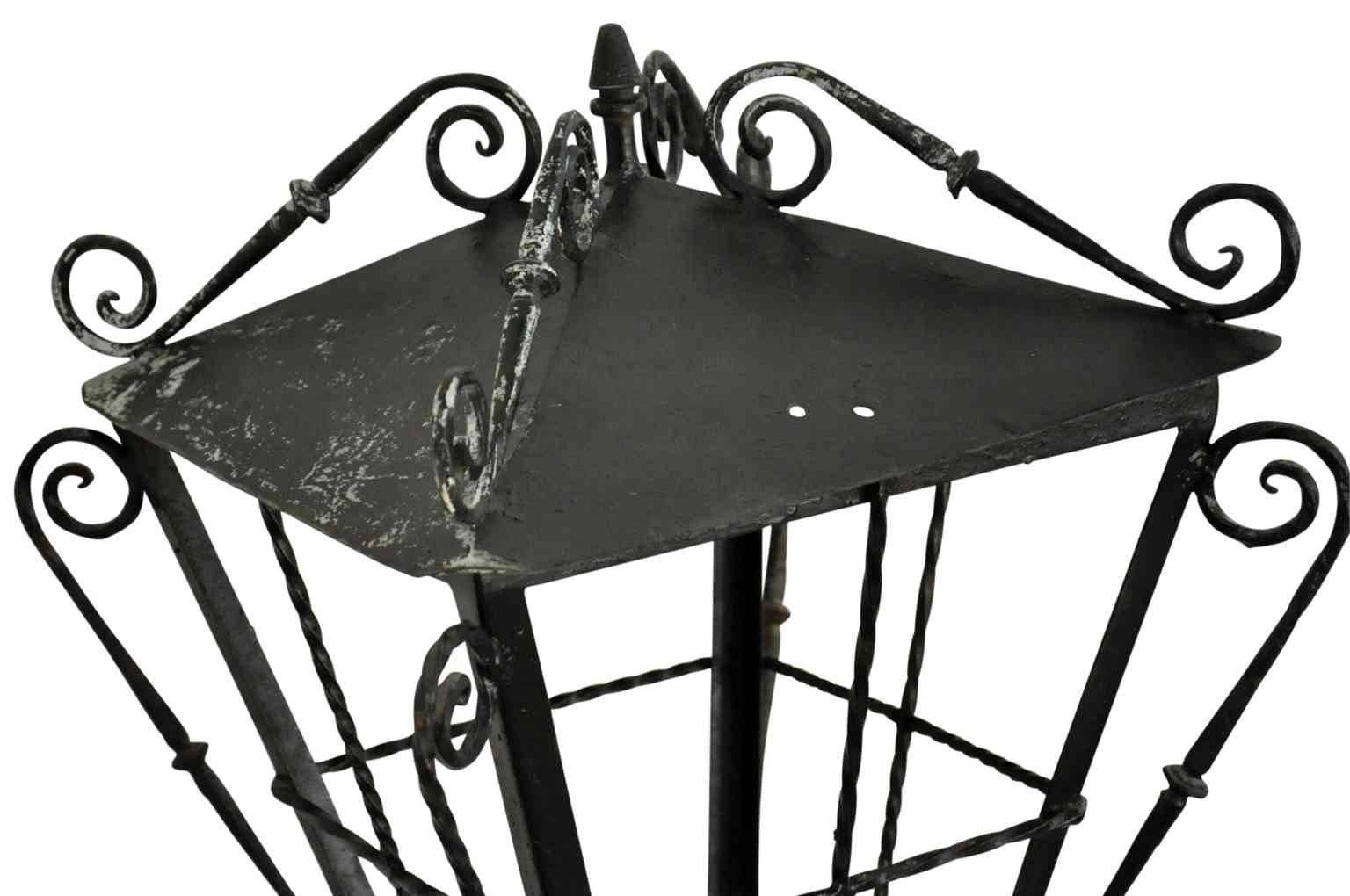 19th Century Pair of Spanish Iron Lanterns 2