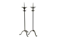 Pair of French 19th Century Pique Cierge, Torcheres