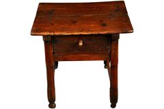 Spanish 18th Century Small Side Table or Stool
