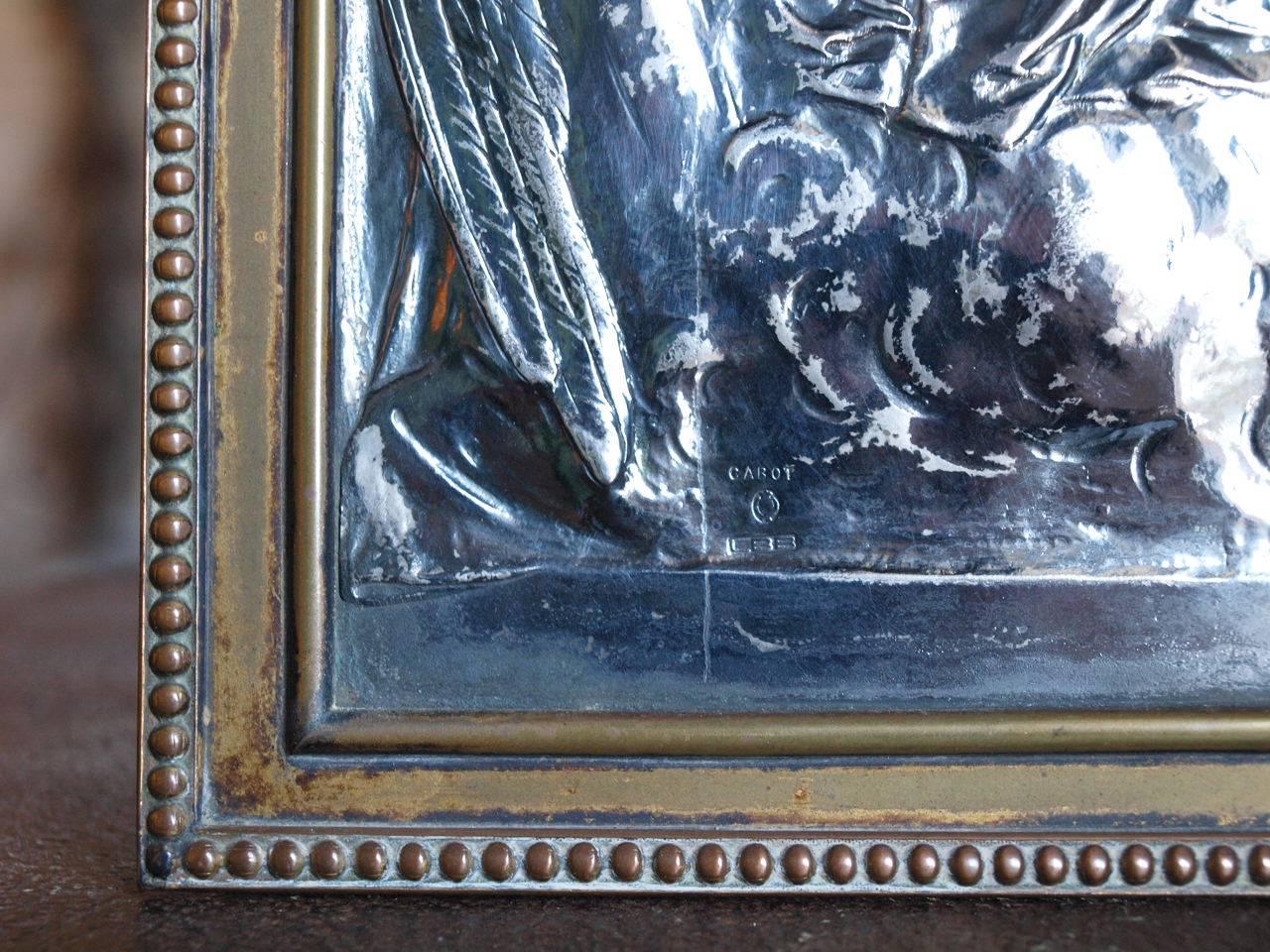 19th Century Silver Plaque of the Madonna of Monserrat 2