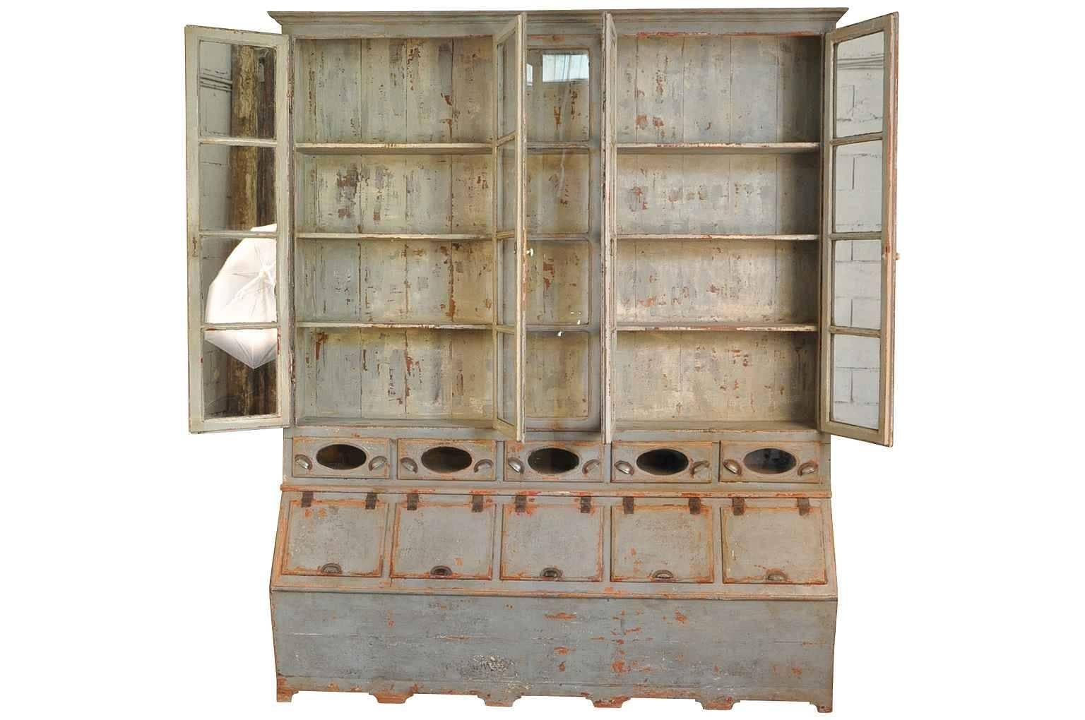 Sensational 19th Century Grenotier, Grain Bin Storage Cabinet from Portugal In Excellent Condition In Round Top, TX