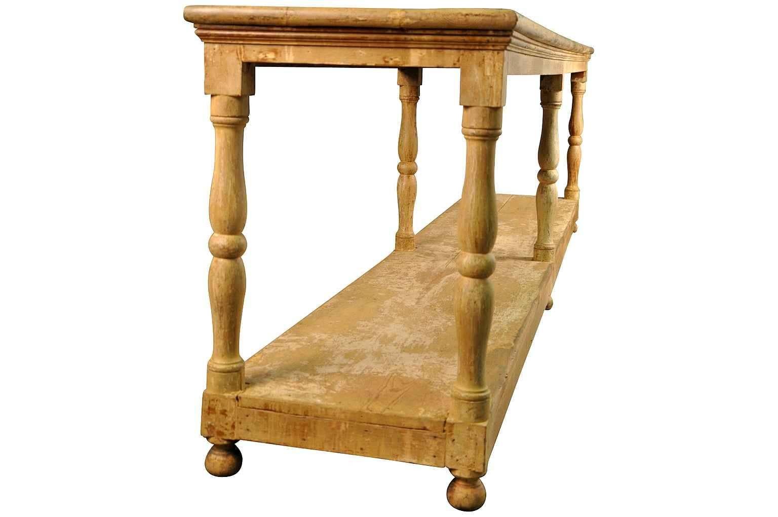 French 19th Century Draper Table Console In Excellent Condition In Atlanta, GA