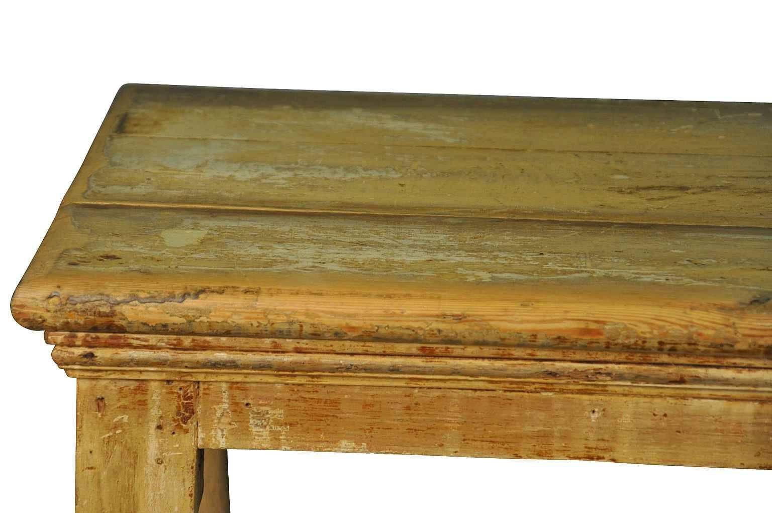 French 19th Century Draper Table Console 1