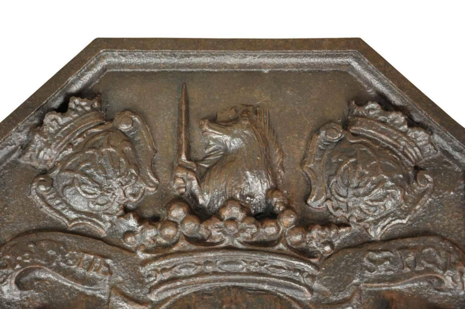 Cast Exceptional French 17th Century Fireback