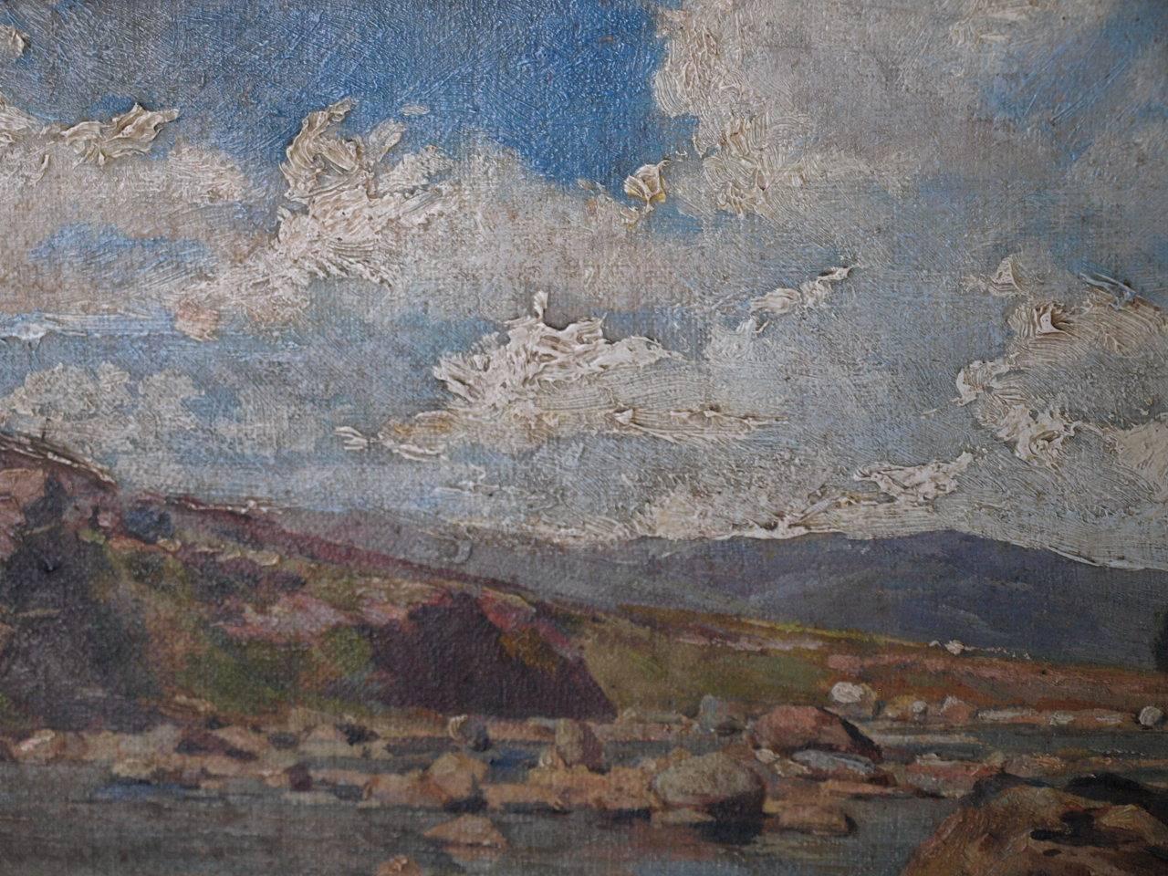 19th Century Oil on Canvas Landscape Painting 3