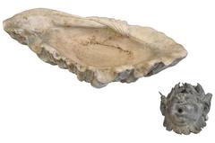 Exquisite French 19th Century Wall-Mounted Fountain and Fountain Head