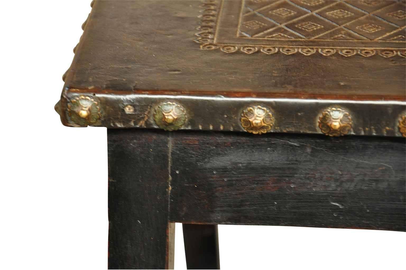 Intriguing Early 19th Century Spanish Side Table In Good Condition In Atlanta, GA