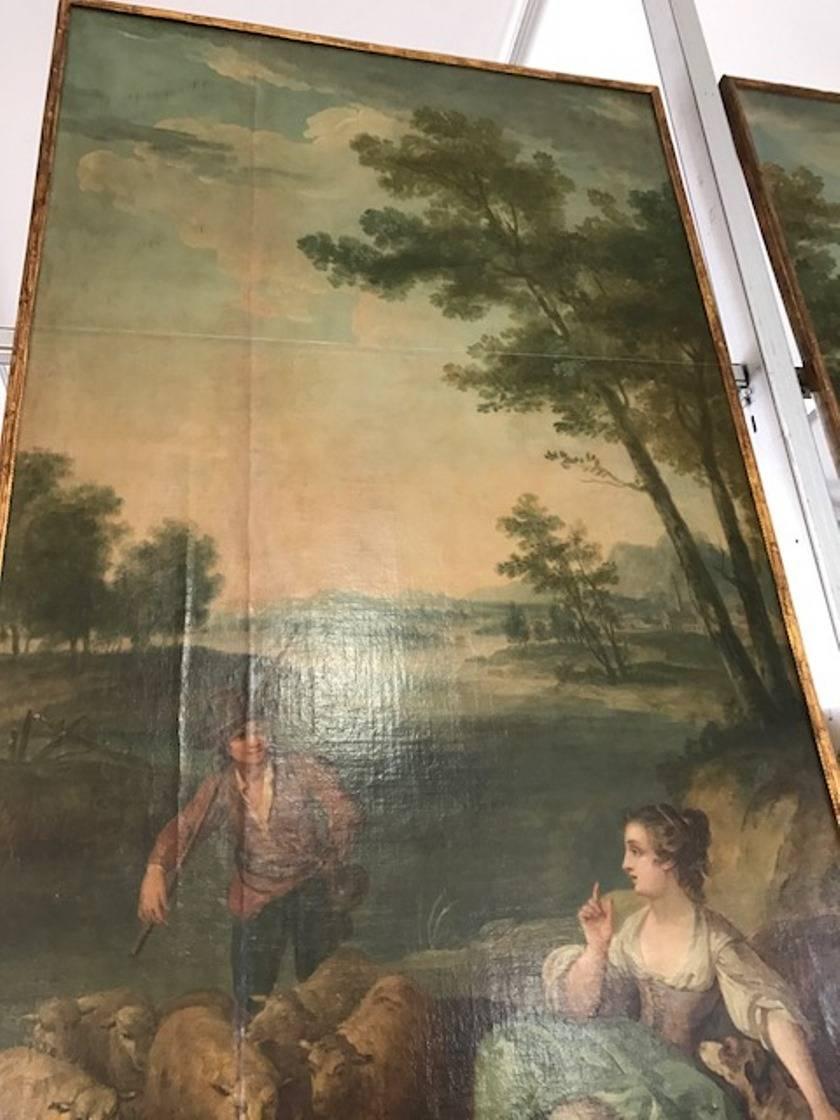 Monumental and Outstanding Pair of 18th Century French Paintings 3