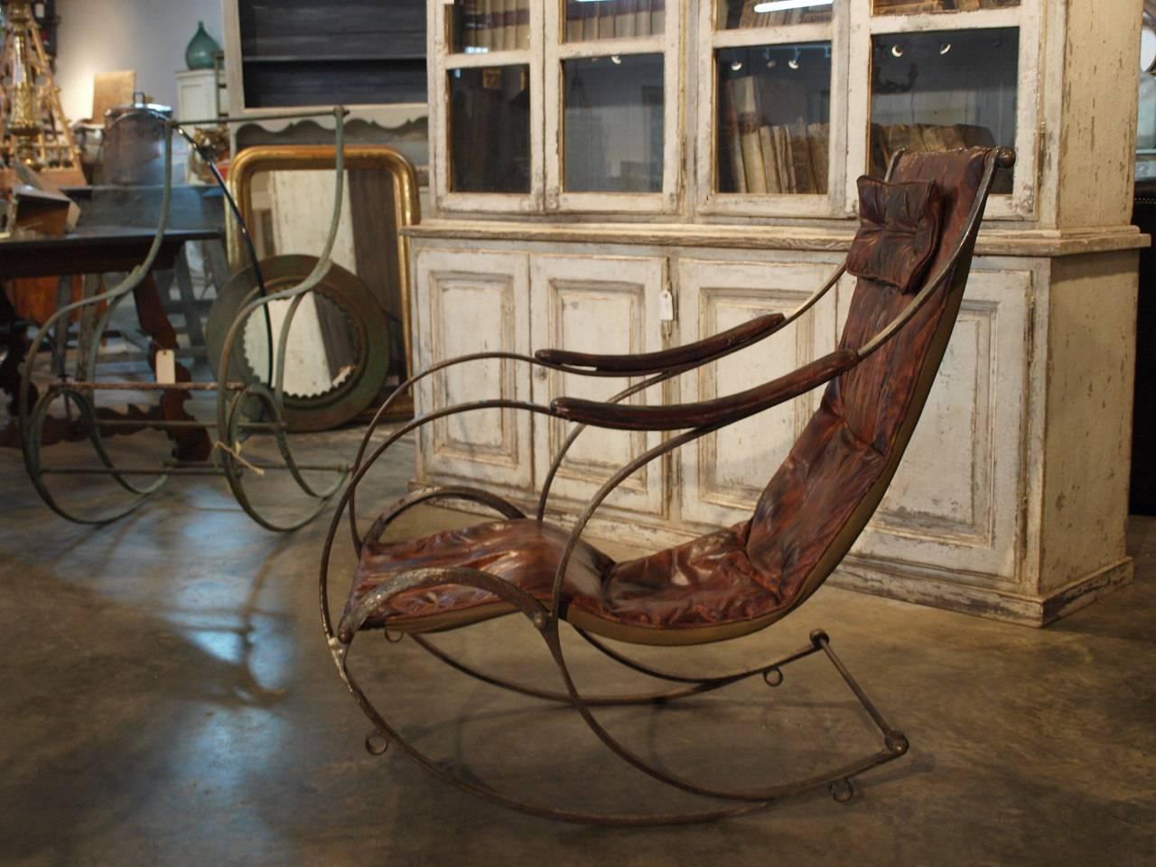 20th Century English Steel Rocking Chair