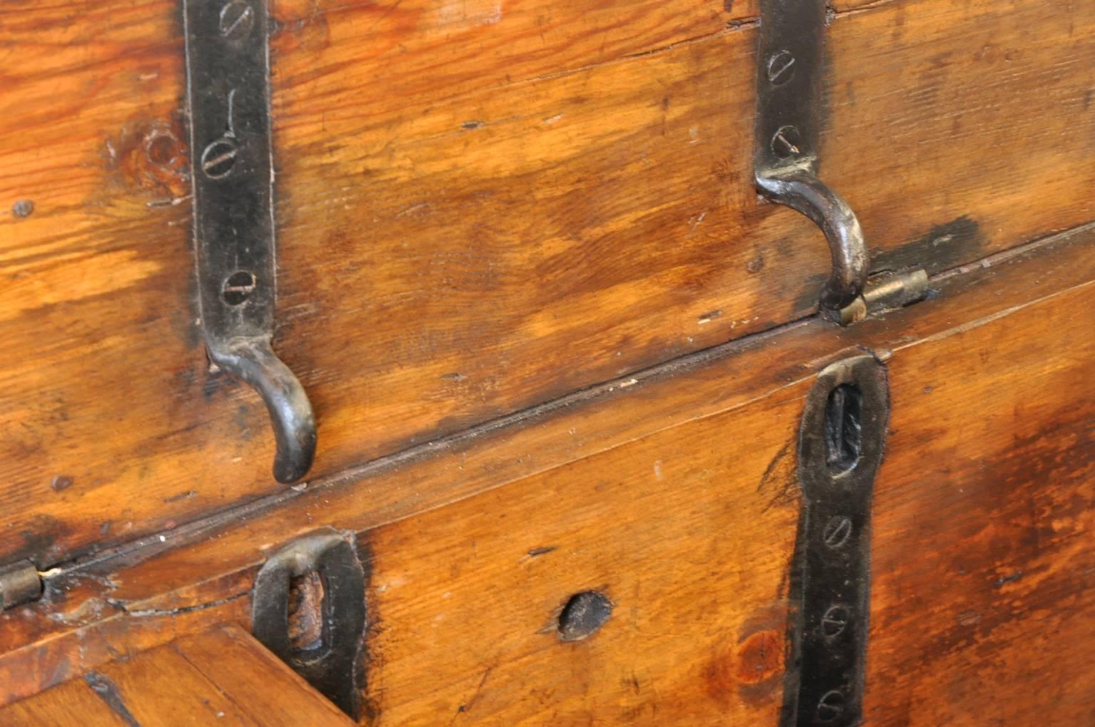 18th Century Spanish Strong Box, Coffer 3