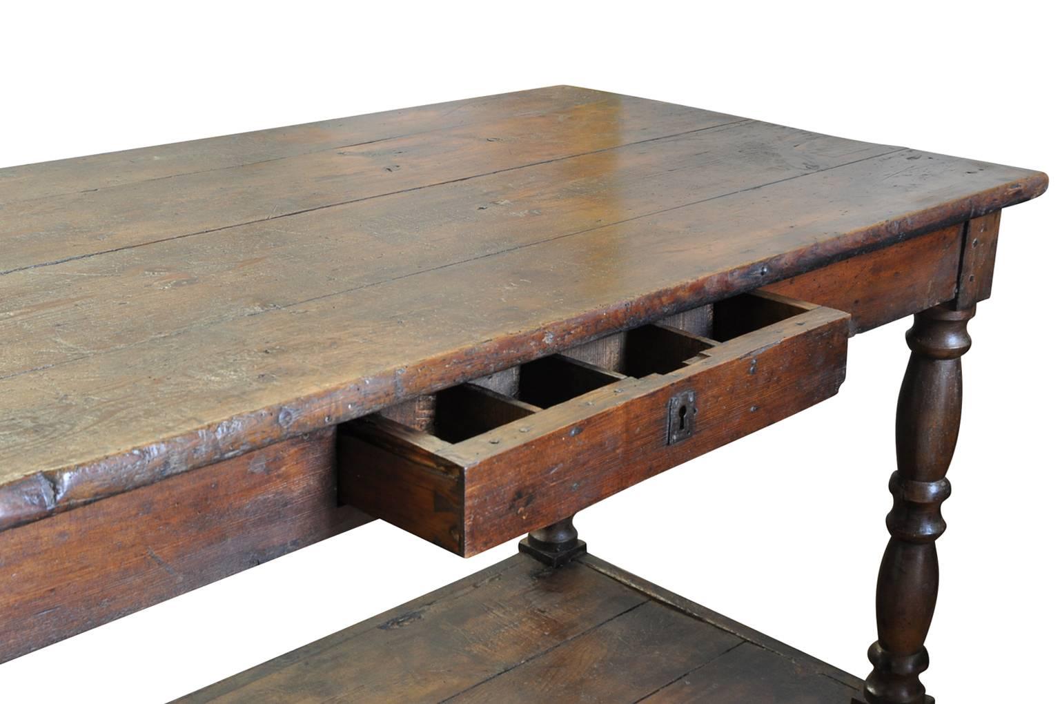 Monumental French 18th Century Drapers Table In Excellent Condition In Atlanta, GA