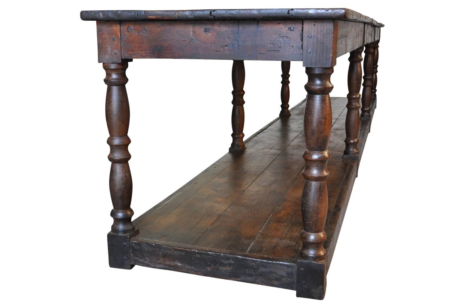 Beech Monumental French 18th Century Drapers Table