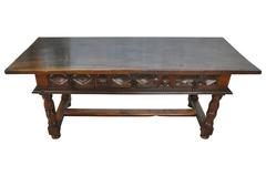 Spanish 18th Century Walnut Reflectoire Table or Desk