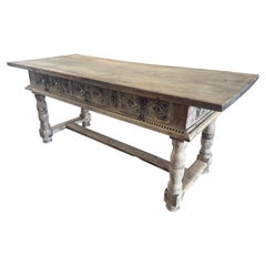 Spanish 18th Century Walnut Reflectoire Table or Desk