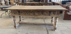 Spanish 18th Century Walnut Reflectoire Table or Desk