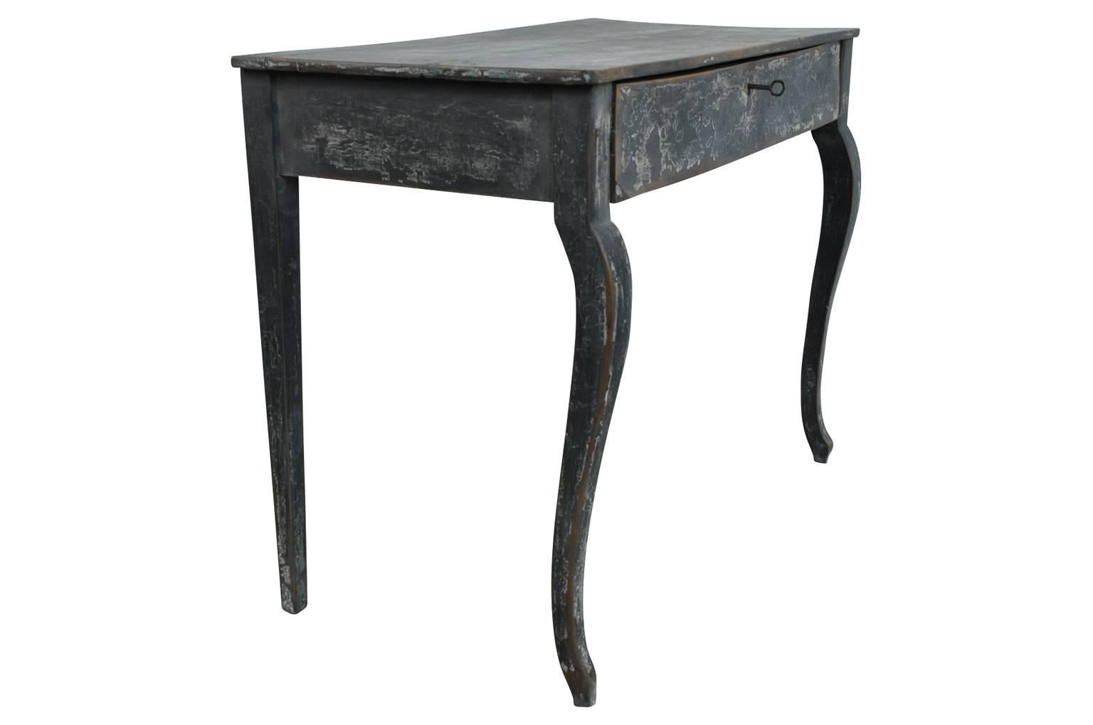 Painted Spanish 19th Century Small Desk or Side Table