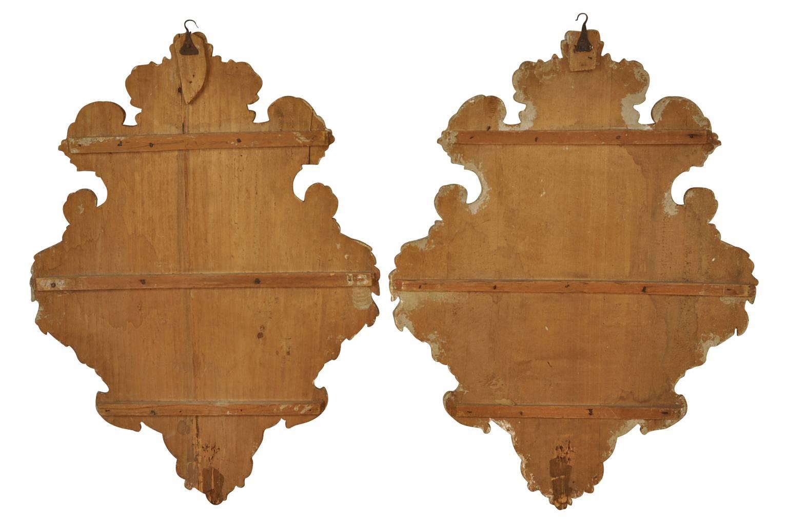 Pair of 18th Century Italian Blasson Appliques, Sconces 2