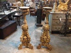 Monumental and Exceptional Pair of 17th Century Louis XIV Torcheres