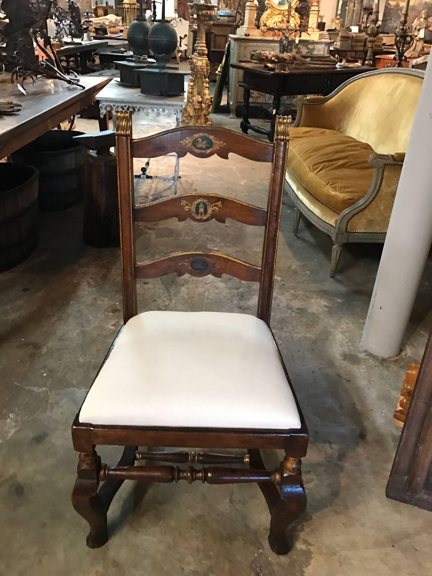 Pair of 18th Century Italian Side Chairs In Good Condition In Atlanta, GA
