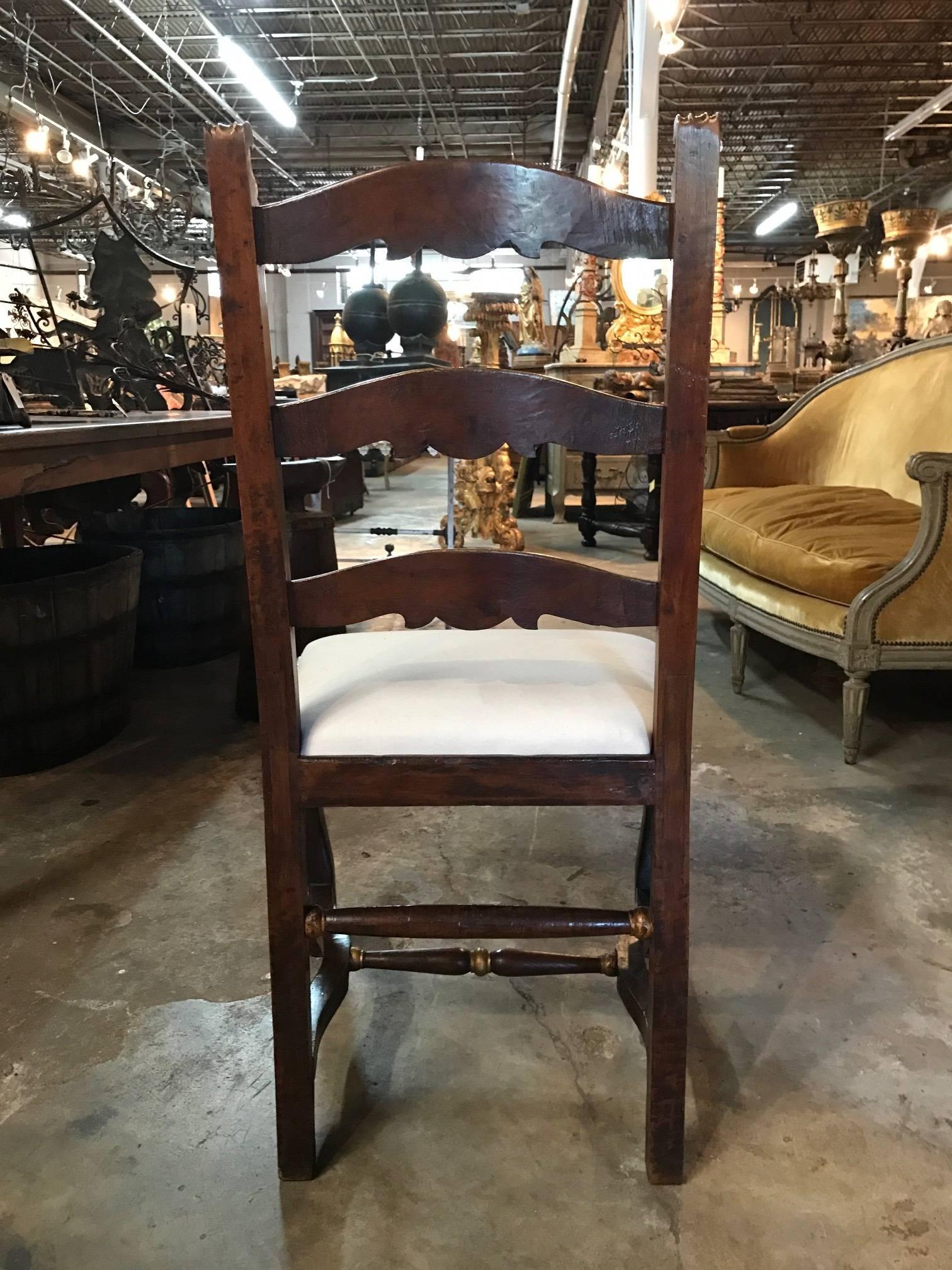 Pair of 18th Century Italian Side Chairs 1