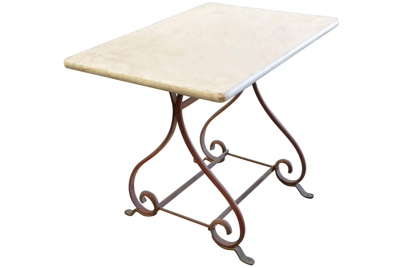Painted French 19th Century Butcher Table