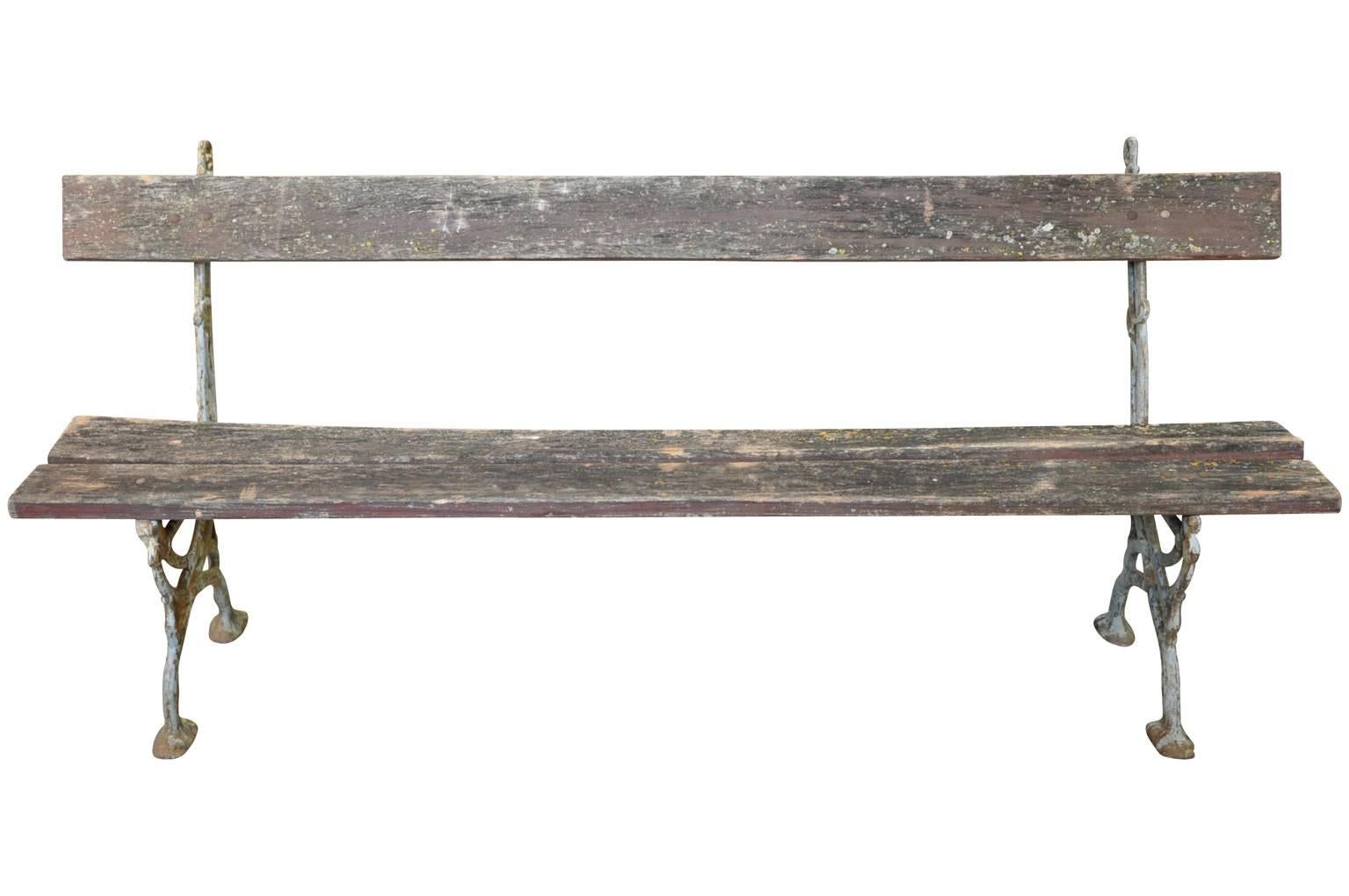 Pair of 19th Century French Garden Benches In Excellent Condition In Atlanta, GA