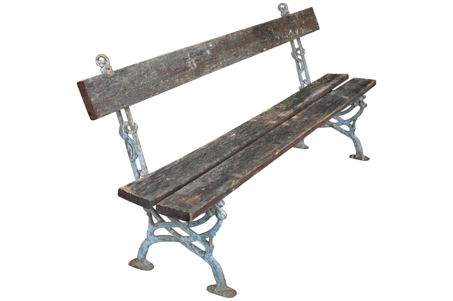 Pair of 19th Century French Garden Benches 1