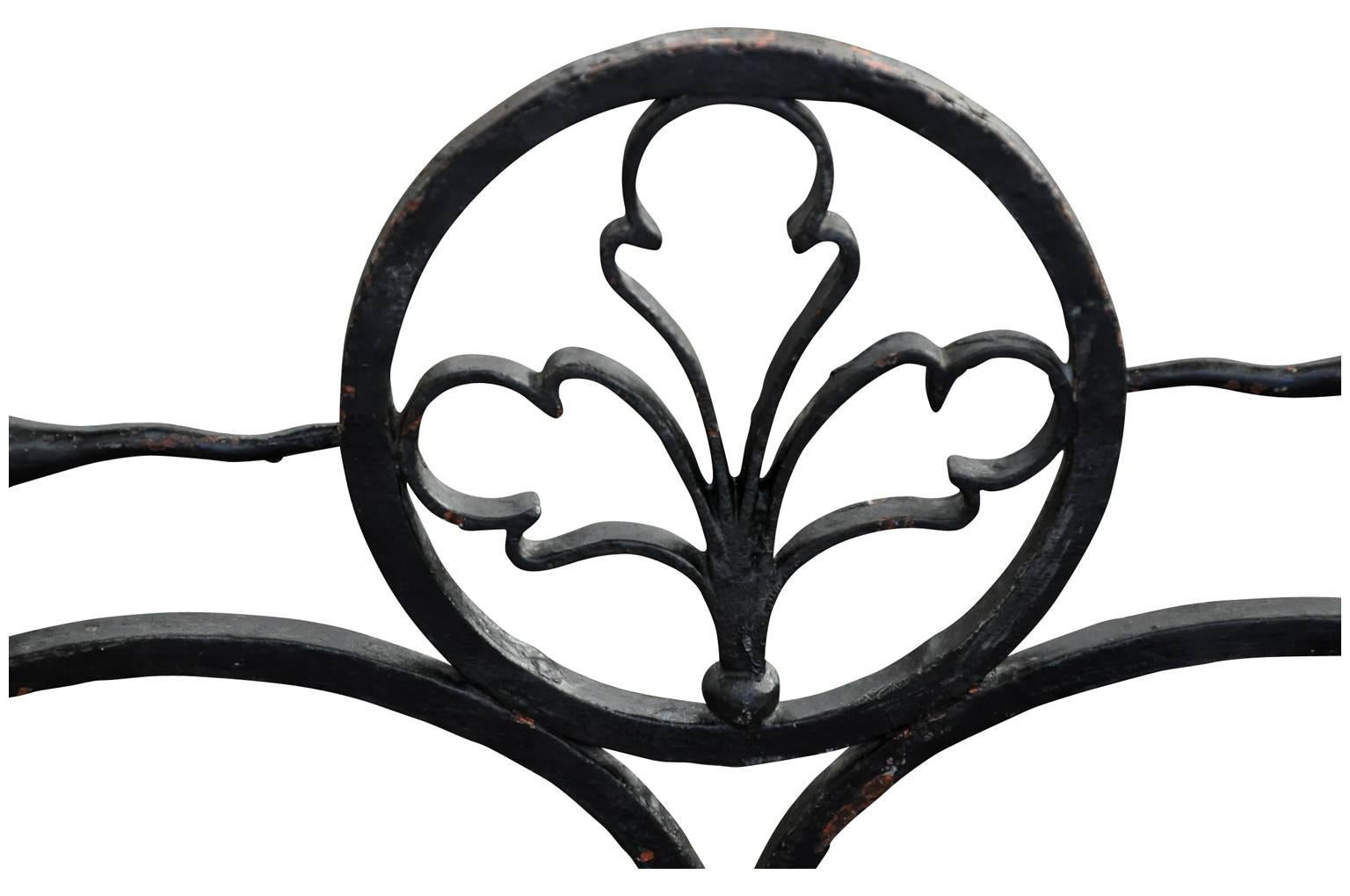 Iron French 18th Century Pare-Feux or Fire Screen