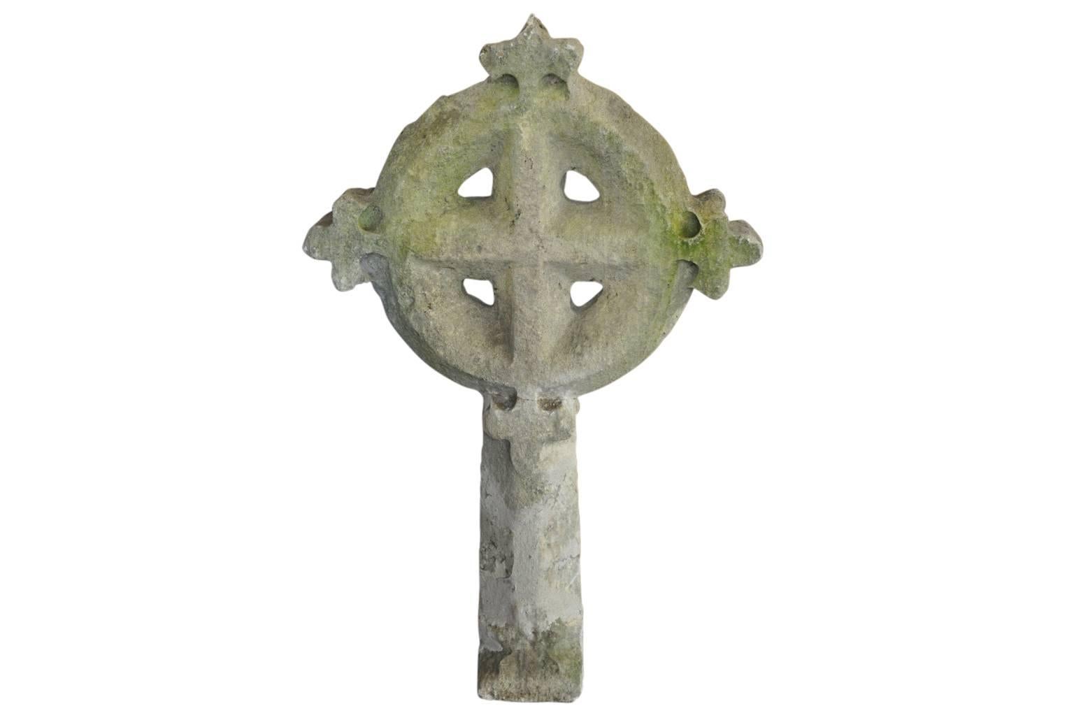 English 17th Century Celtic Stone Cross