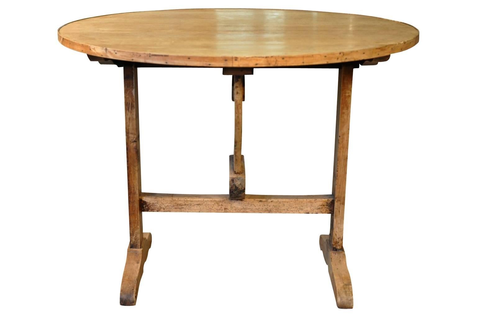 French 19th Century Table Vigneron Wine Tasting Table 2