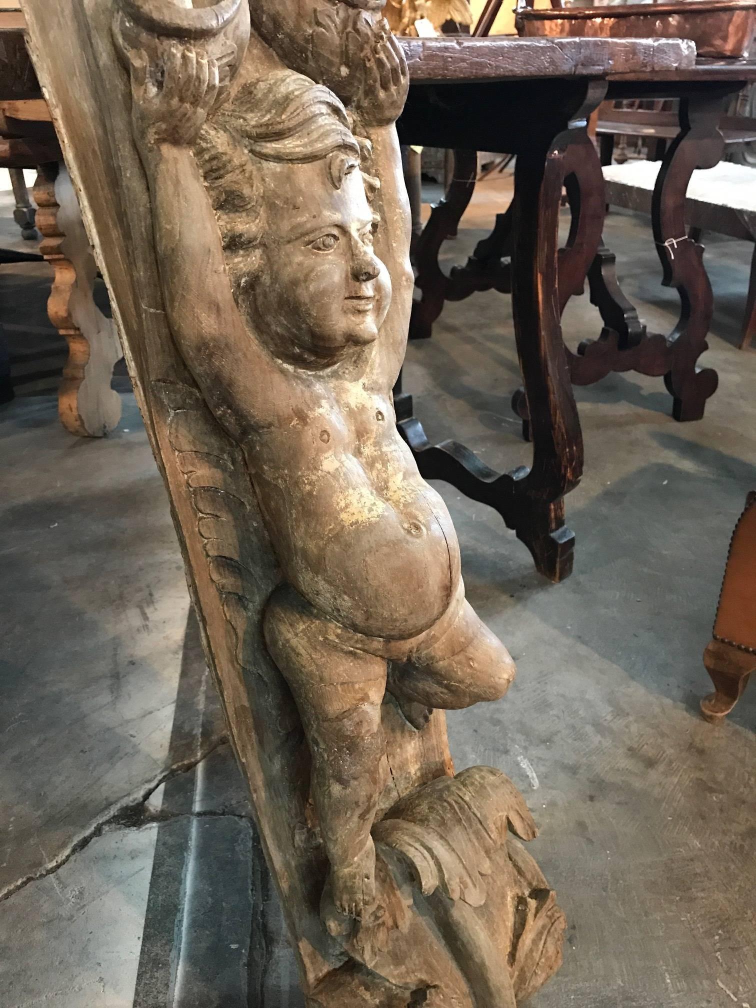Exquisite Pair of Early French 17th Century Corbels 2