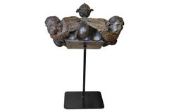 Italian 17th Century Polychromed Fragment of Charming Putti