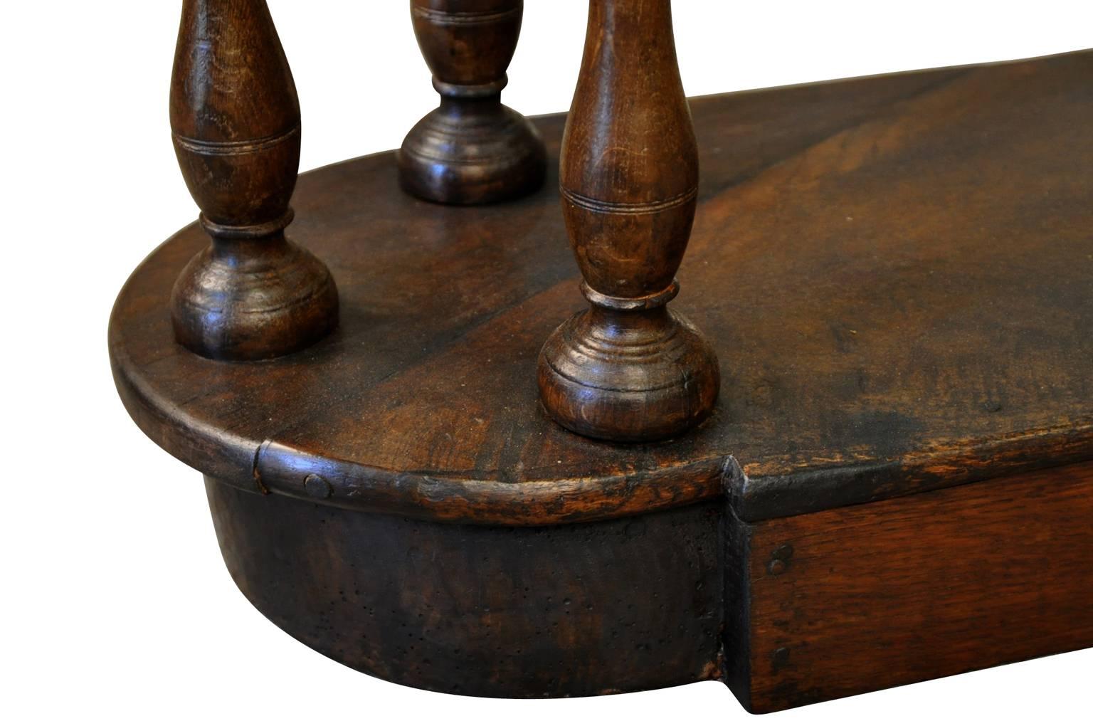 Chestnut Pair of 19th Century Tables De Chantre Side Tables For Sale