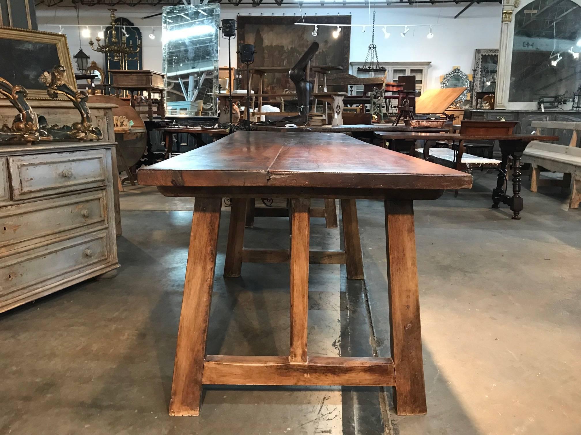 Spanish 18th Century Farm Table In Excellent Condition In Atlanta, GA