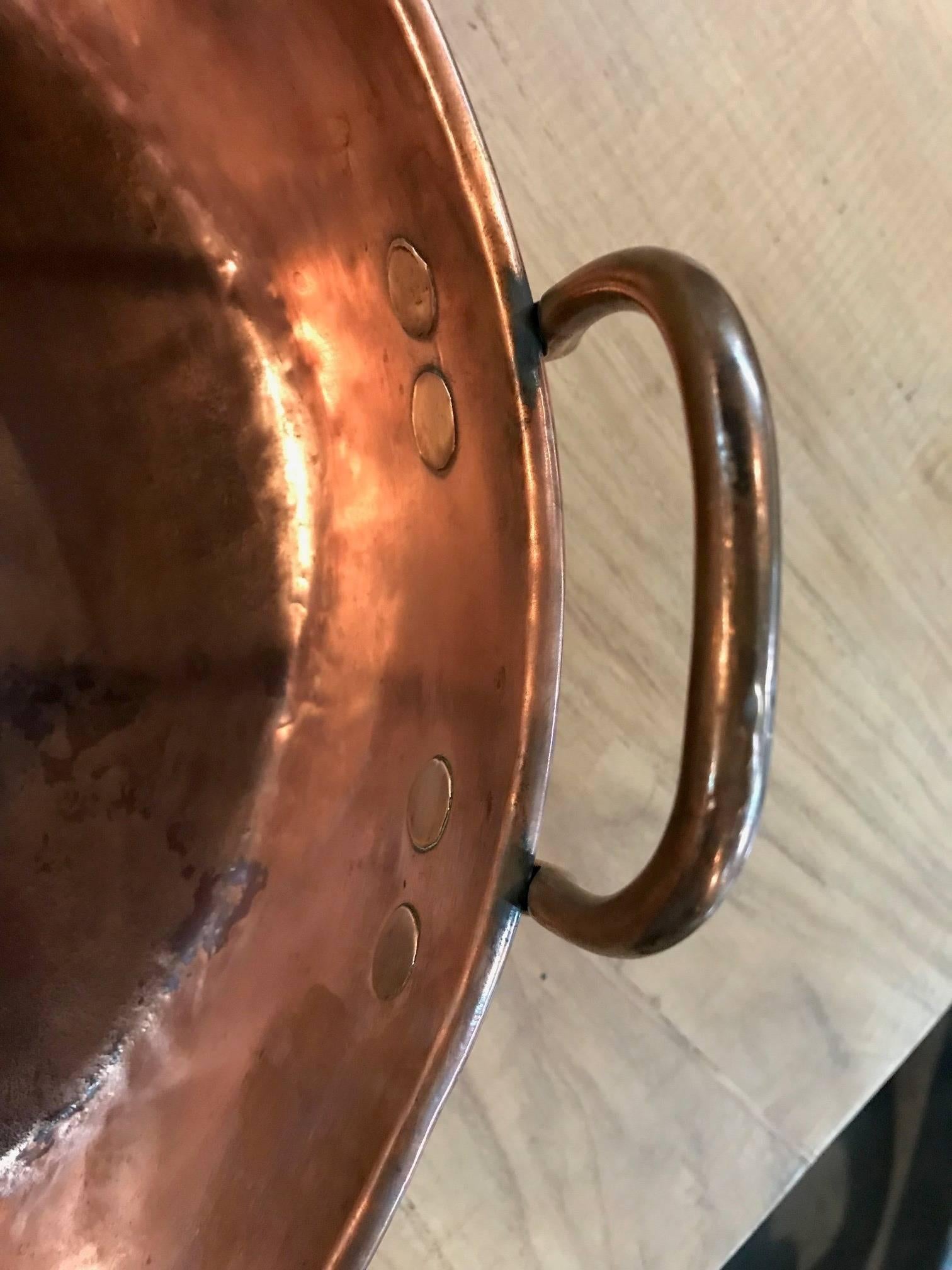 French 18th Century Copper Pan 2