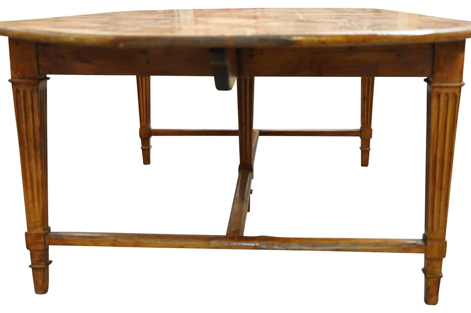 Outstanding and Exceptional French Louis XVI Dining Table In Good Condition In Atlanta, GA